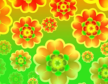Citrus Flowers, art, yellow, green, red, flowers, orange HD wallpaper
