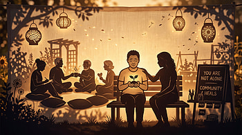 : Community Heals — Mental Health, Mental Health, Community, Meditation HD wallpaper