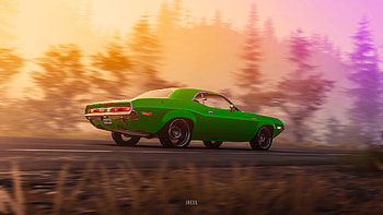 1970 Dodge Challenger RT From The Crew 2 Art, the-crew-2, the-crew, games, pc-games, xbox-games, ps-games, artist, artwork, artstation, dodge-challenger, dodge HD wallpaper