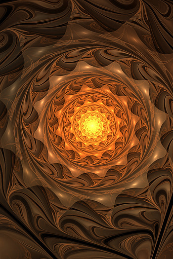 Abstract, Fractal, Glow, Spiral, Swirling, Involute HD phone wallpaper