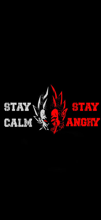 STAY CALM STAY ANGRY, art, motivation HD phone wallpaper