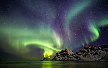 Aurora, night, sky, nature HD wallpaper
