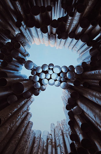 Miscellanea, Miscellaneous, Construction, Metal, Metallic, Holes, Hollow, Rusty, Pipes, Tubing HD phone wallpaper