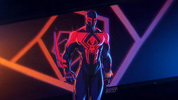 Spider Man 2099 Vigil, spiderman, spiderman-2099, superheroes, artwork, digital-art, art, deviantart HD wallpaper
