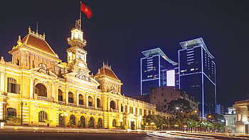 Ho Chi Minh City, People's Committee building, Saigon landmarks, Historical architecture HD wallpaper