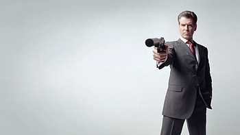 Pierce Brosnan, Handsome actor, Striking pose, Timeless charm HD wallpaper