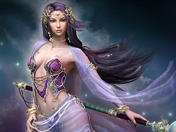 girl arab style, girls, abstract, fantasy, arabs HD wallpaper