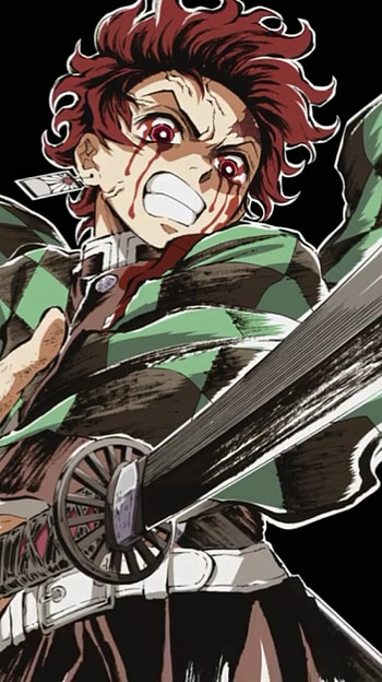 Tanjiro, art, cartoon HD phone wallpaper