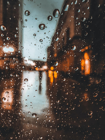 Rain, Drops, Glare, Miscellanea, Miscellaneous, Blur, Smooth, Glass HD phone wallpaper