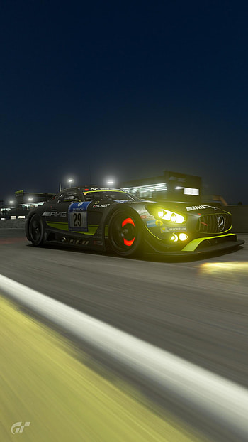 Amg gt3 in the nigth r, sky, Car HD phone wallpaper