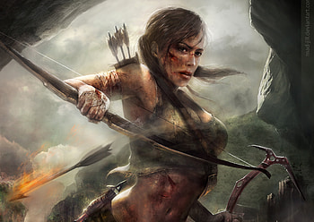 Lara Croft Tomb Raider Artwork, lara-croft, tomb-raider, games, fantasy-girls HD wallpaper
