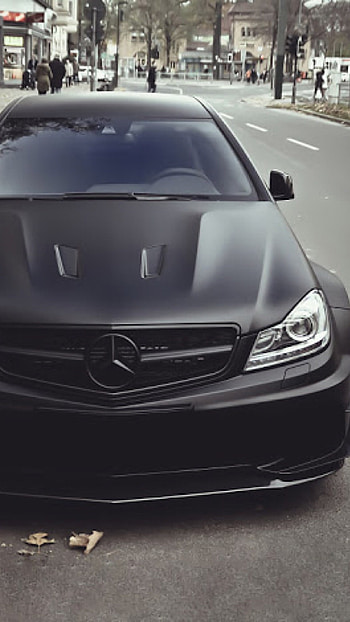 Maate Black, Black Mercedes HD phone wallpaper
