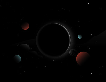 Space Dark Abstract, dark, black, space, minimalism, minimalist, dribbble HD wallpaper