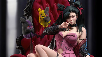 Marnie And Her Little Friend, artist, artwork, artstation HD wallpaper