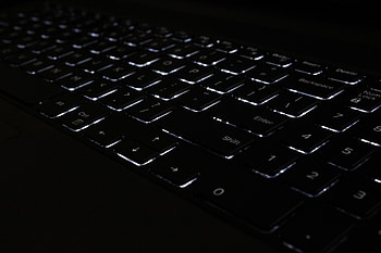 Keyboard, black, backlight HD wallpaper