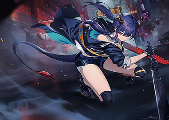 Chen Arknights Anime Girl , anime-girl, anime, artist, artwork, digital-art HD wallpaper