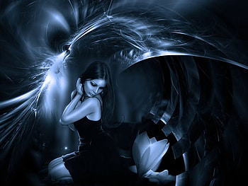 Fallen wings, wings, angel, abstract, fantasy HD wallpaper