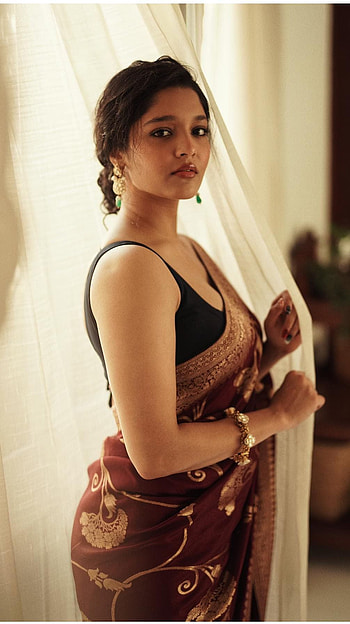 Rithikka singh, tamil actress, saree beauty HD phone wallpaper
