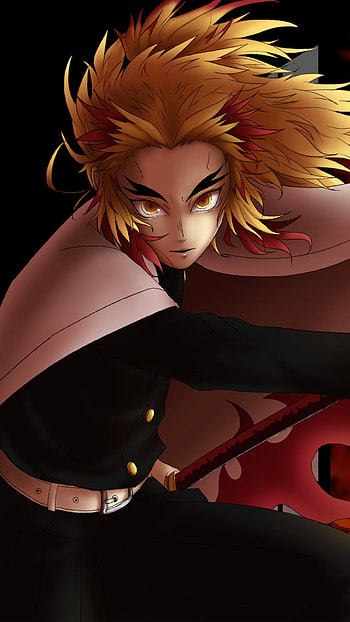 Kyojuro Rengoku — Flame Hashira (Demon Slayer), Kyojuro Rengoku, Anime, Demon Slayer: Kimetsu no Yaiba HD phone wallpaper