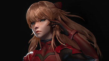 Evangelion Asuka Langley Cgi Art , neon-genesis-evangelion, asuka-langley-soryu, anime-girl, anime, artstation HD wallpaper