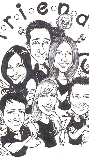 Friends, cartoon, miniature, f.r.i.e.n.d.s HD phone wallpaper