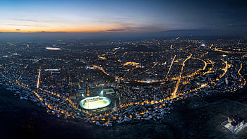 Armenia travels, Yerevan panorama, Sunrise beauty, Scenic wonders HD wallpaper