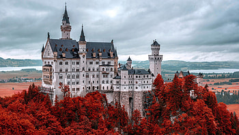 Castle , Fairy tale, Medieval, Historical building HD wallpaper