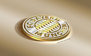 FC Bayern Munich, 3d, soccer, golden, logo HD wallpaper