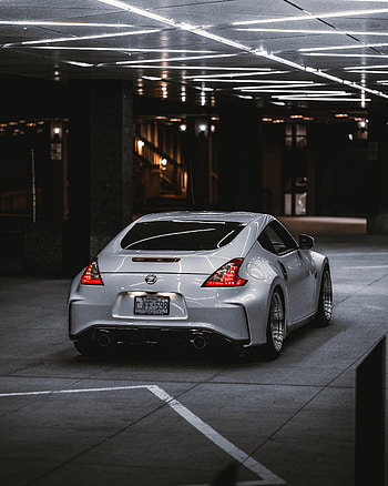 Sports, Nissan, Cars, Car, Grey, Nissan 350Z, Sports Car, Back View, Rear View HD phone wallpaper
