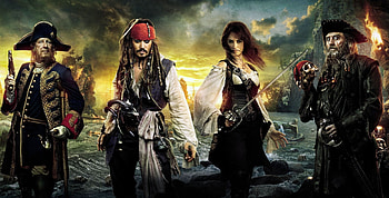 Penelope Cruz, Pirates of the Caribbean, Jack Sparrow, Blackbeard HD wallpaper