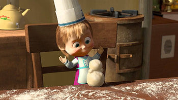 Cartoon, Masha And The Bear HD wallpaper