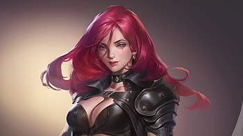 Pink Hair Warrior Girl, artist, artwork HD wallpaper
