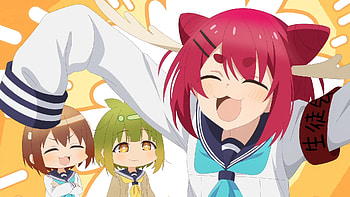 Noko Shikanoko, Meme Bashame, and Neko Nekoyamada, Anime, My Deer Friend Nokotan, Noko Shikanoko, Meme Bashame, Neko Nekoyamada HD wallpaper