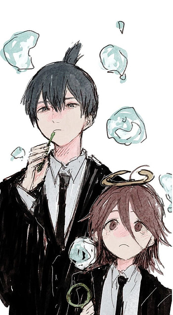 Aki y demonio ángel<3, manga, demonio ángel, aki, chainsaw man HD phone wallpaper