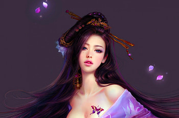 Fantasy Girl, Asian, Girl, Tattoo, Beauty HD wallpaper