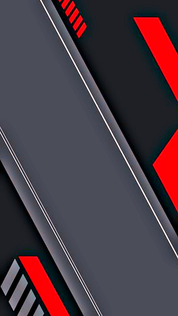 gamer tech gray red 3d, new, material, modern, texture, design, black, geometric, pattern, lines, tint HD phone wallpaper