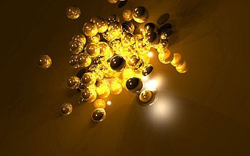 Abstract, Shine, Light, Surface, Form, Balls HD wallpaper