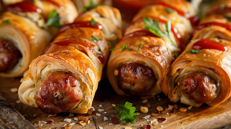 Delicious Pigs in a Blanket - the !, food, Pigs in a blanket HD wallpaper