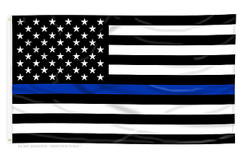 Thin Blue Line Flag HD wallpaper