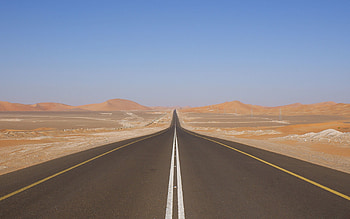 Nature, Desert, Road, Markup HD wallpaper