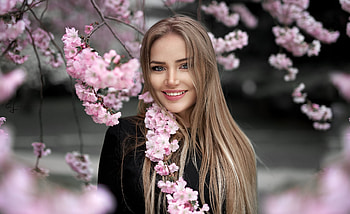 ღ, Flowers, Sakura, Spring, Portrait HD wallpaper