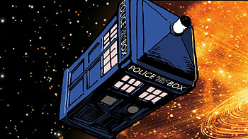 Tardis Van Gogh HD wallpaper