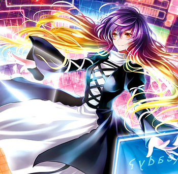 Hijiri Byakuren, float, glow, cute, long hair, dress, nice, sparks, female, sexy, sweet, magic, hot, girl, anime girl, anime, pretty, touhou, gown, lovely HD wallpaper