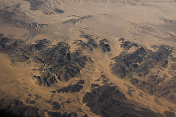 Nature, Mountains, Desert, View From Above, Brown, Relief HD wallpaper