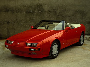 Aston Martin, Cars, Front View, Style, Cabriolet, V8, Volante, 1988 HD wallpaper