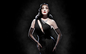 Black Gown and Diamonds, sexy, black, model, brunette, femininty, Sensual, Gloves, Female, retro, diamonds, gown, lovely, vintage HD wallpaper