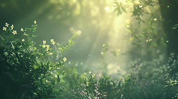 Serene Nature Bliss -, nature, plant, forest, sunlight, flower HD wallpaper