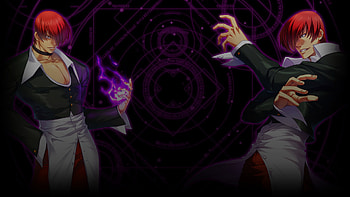 Iori Yagami, Gaming character, Otherworldly vibes, Profile background HD wallpaper