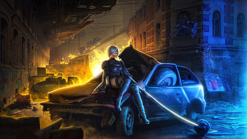 Nier Automata 2b , nier-automata, games, artist, artwork, digital-art, deviantart HD wallpaper