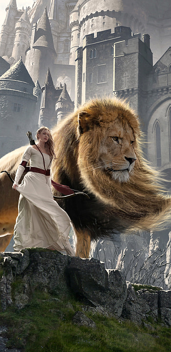 Susan, Aslan, Narnia extended, Samsung Galaxy Note HD phone wallpaper